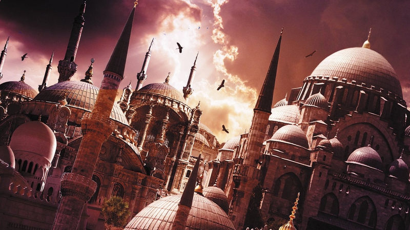 Detail from the cover of The Black Khan: Book Two of the Khorasan Archives by Ausma Zehanat Khan